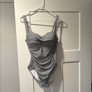 Striped One-Piece Swimsuit